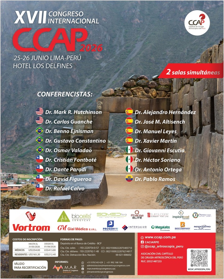 CONGRESO INTERNACIONAL CCAP 2026 - 25 Y 26 JUNIO  HOTEL LOS DELFINES